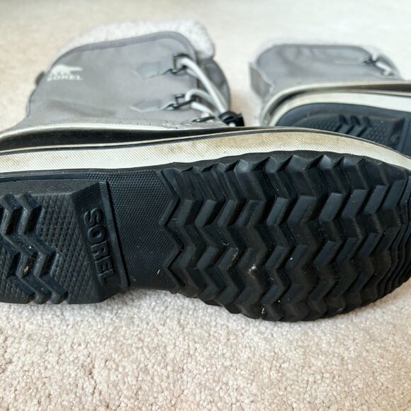 Sorel Caribou Women's Snow Boots Size 5 Waterproof Wool Lined Rubber Mid-Calf - Picture 8 of 11